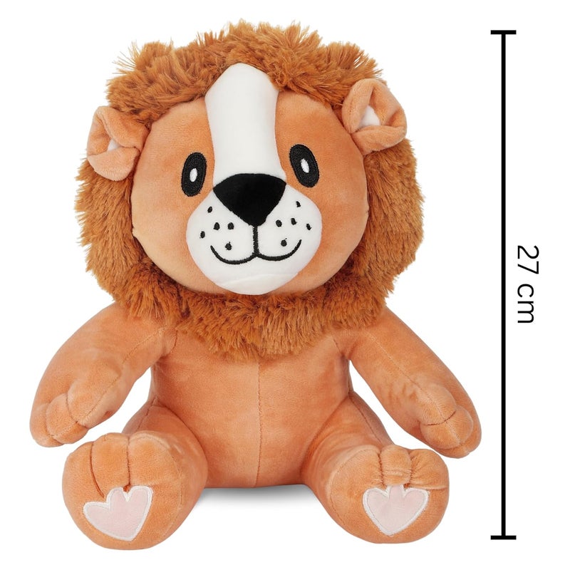 Mirada Butter Sitting Lion Soft Toy – 27cm | Super Soft & Huggable Plush Stuffed Animal for Kids, Boys & Girls |Cute Adorable Jungle Lion Toy Room Décor - Image 5