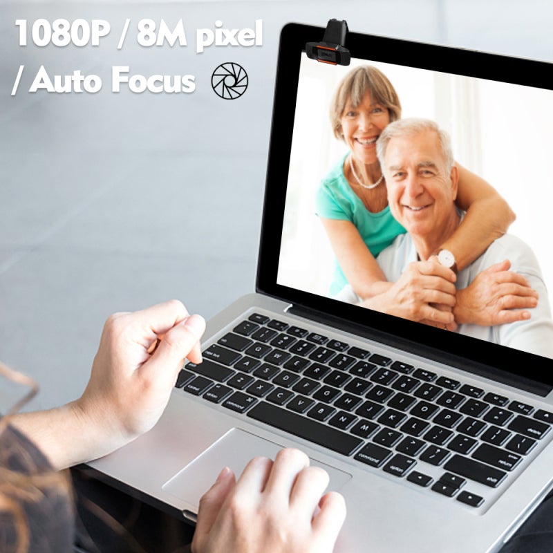 كاميرا ويب بدقة FHD 1080P، كاميرا مؤتمرات عالية الدقة، كاميرا ويب قابلة للتثبيت مع ميكروفون مدمج للابتوب والكمبيوتر المحمول والشاشة - Image 3