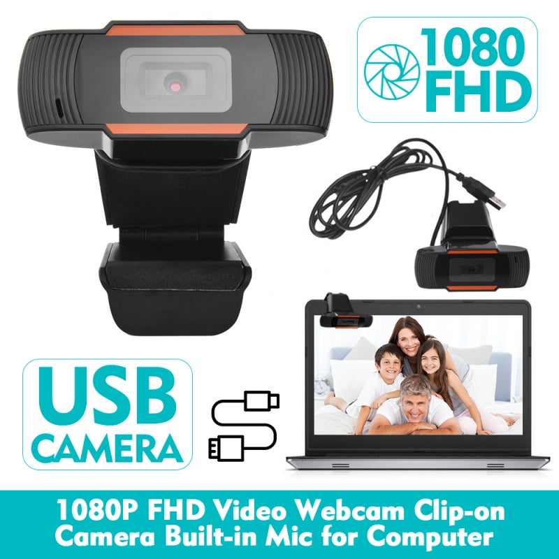 كاميرا ويب بدقة FHD 1080P، كاميرا مؤتمرات عالية الدقة، كاميرا ويب قابلة للتثبيت مع ميكروفون مدمج للابتوب والكمبيوتر المحمول والشاشة - Image 4