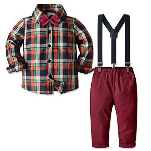 Nwada Baby Boy Clothes Outfit Toddler Dress Shirt and Pants Sets Kid Boys Suit Set for Wedding - Image 1