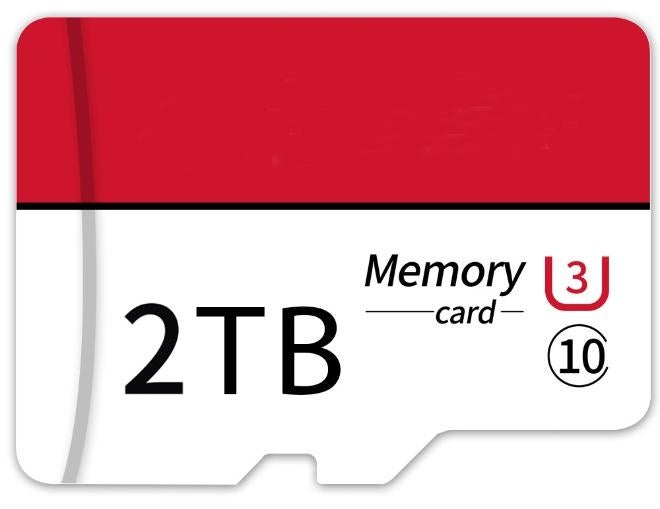 Micro SD Card 2TB SD Memory Card TF Card Class 10 High Speed Transfer SD Card with Adapter for Dash Cams&Action Camera,Surveillance&Security Cams - Image 1