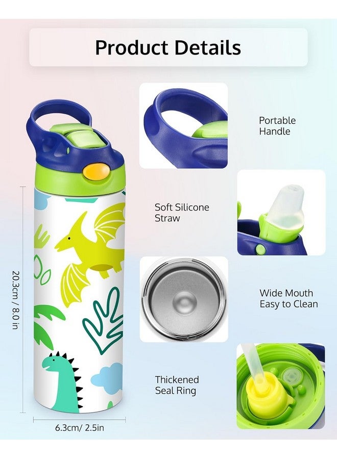 OFFNOVA 16oz Kids Sublimation Tumbler, Kids Sublimation Water Bottle Blank with Handle, Children Sublimation tumblers Cups for Milk, Soda, Juice, Drinks (4 Pack) - Image 3