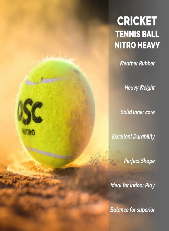 DSC Nitro Heavy Tennis Ball (Red) (Pack of 2) - Image 2