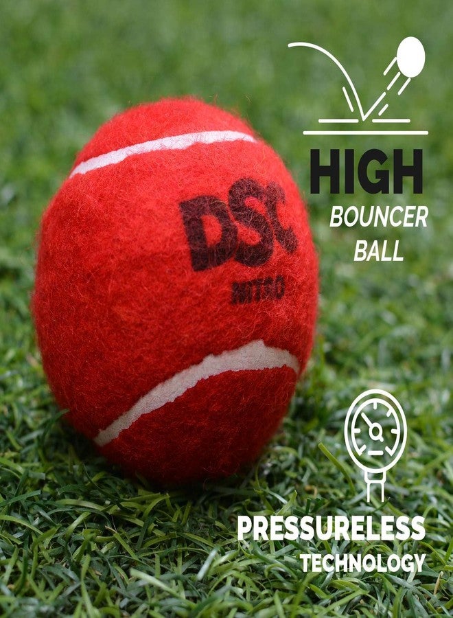 DSC Nitro Heavy Tennis Ball (Red) (Pack of 2) - Image 4