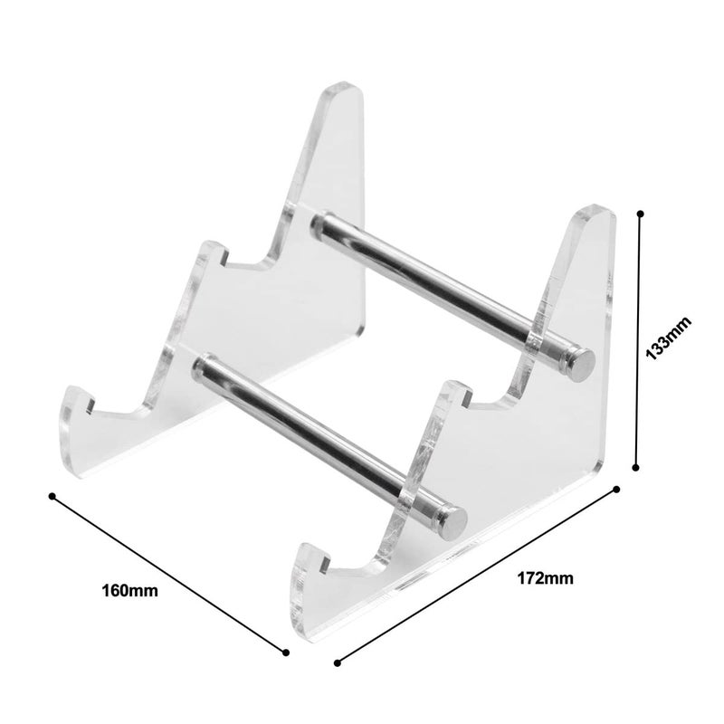 Sumgsn Keyboard Display Stand, Keyboard Storage Stand, Keyboard Holder, White Transparent Acrylic Stand for Two Mechanical Keyboard - Image 2