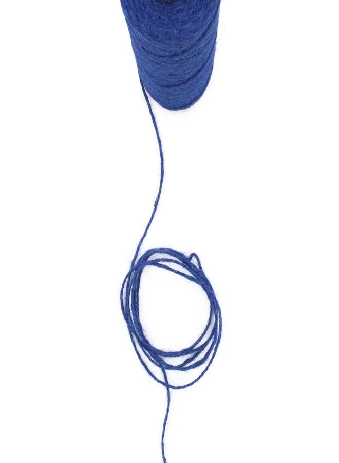 BOBBINY | Colored Strong Twisted Jute Twine Rope Linen Twine Rustic String Cord Rope, DIY Burlap String Rope, Party Gift Wrapping Cords Thread and Other Projects | Blue-2 | 1.5 mm, 100 Meters - Image 4