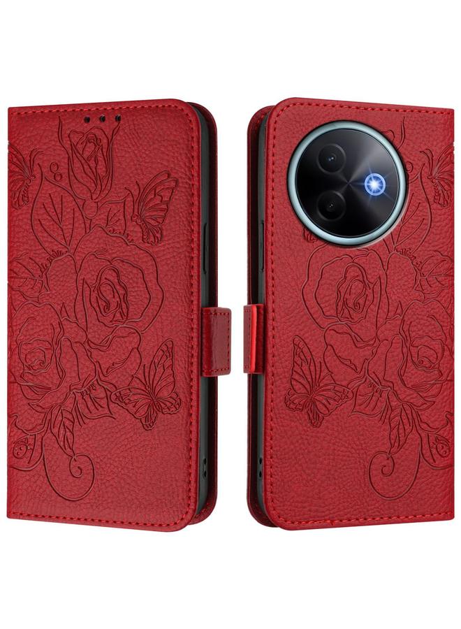 erorex Case For vivo Y39 5G Global Embossed Rose RFID Anti-theft Leather Phone Case - Image 1