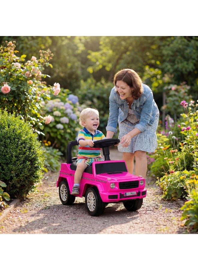 Tic Toys Kids Ride-On Push Car with Musical Steering Wheel and Safety Backrest - Toddler Foot-to-Floor Walker for Balance & Motor Skills Development - Image 2