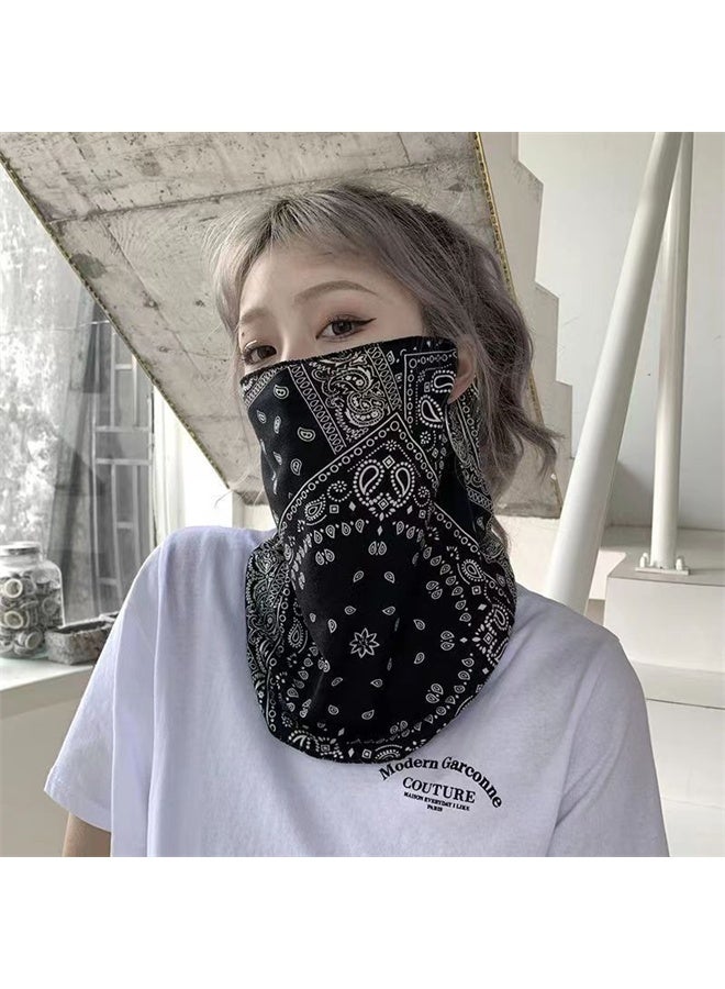 HOMESTAR Sun Protection Cycling Face Mask with Ear Loops, Neck Gaiter, Cooling Breathable Face Shield for Outdoor Sports, for Men and Women - Image 5