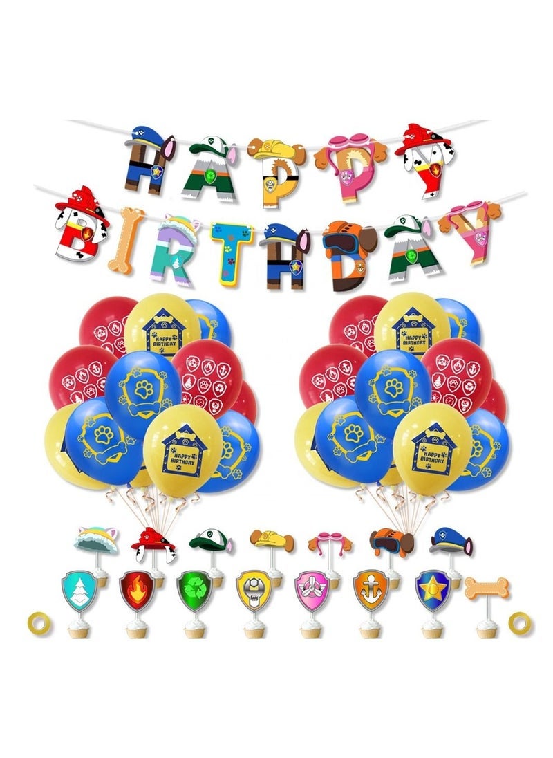 LA FIESTA Paw Patrol Birthday Decorations for Kids - Image 1