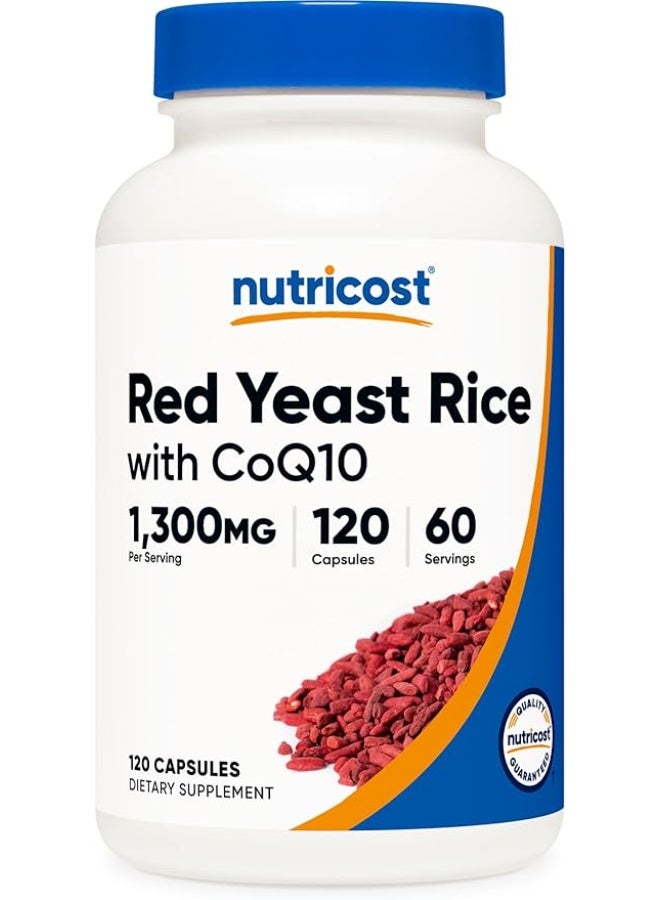 Nutricost, Red Yeast Rice With CoQ10, 120 Capsules - Image 1