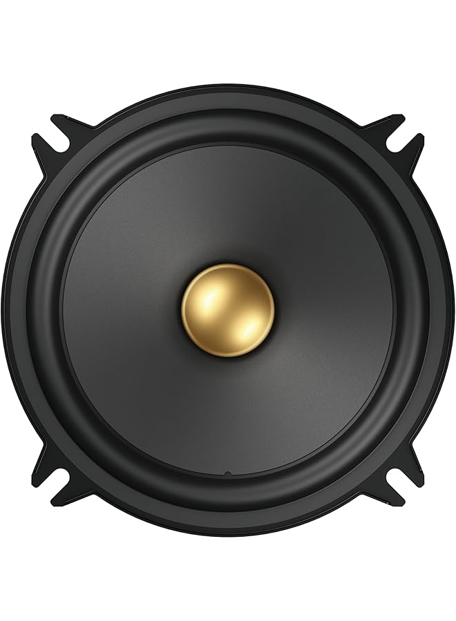 Pioneer Ts-A1301C, 2-Way Component Car Audio Speakers, Full Range, Clear Sound Quality, Easy Installation And Enhanced Bass Response, Black And Gold Colored 5.25” Round Speakers - Image 2