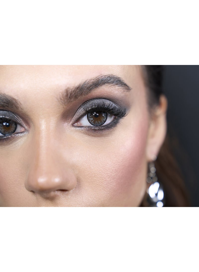 Amara Women Women's Color Contact Lens - Charcoal Gray  Monthly ( -4.00 ) - Image 3