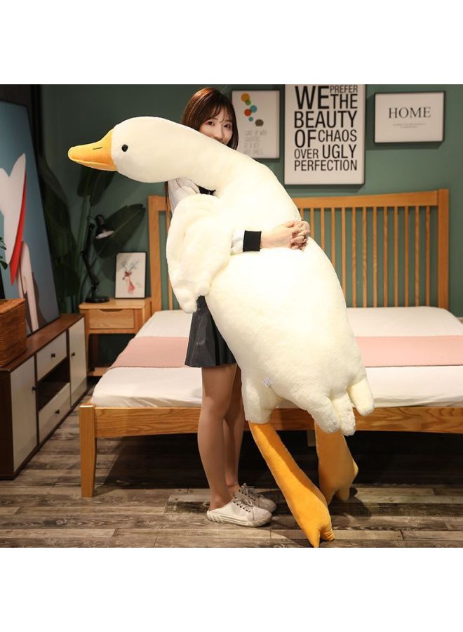 Cute Big White Goose Pillow Plush Toy Sleeping Doll Ragdoll Girl Bed Doll Birthday Gift-Specifications:190cm [full Size Fat Version]]-Color:White Goose  - Image 2