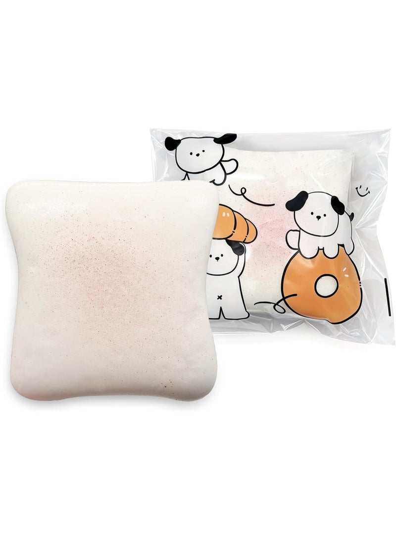 ATRJSZ Bread Butter Squishy,Slow Rising Squishy，Stocking Stuffers,Stress Balls，Stress Relief & Fidget Toys for ADHD，Party Favor Gift (White) - Image 1