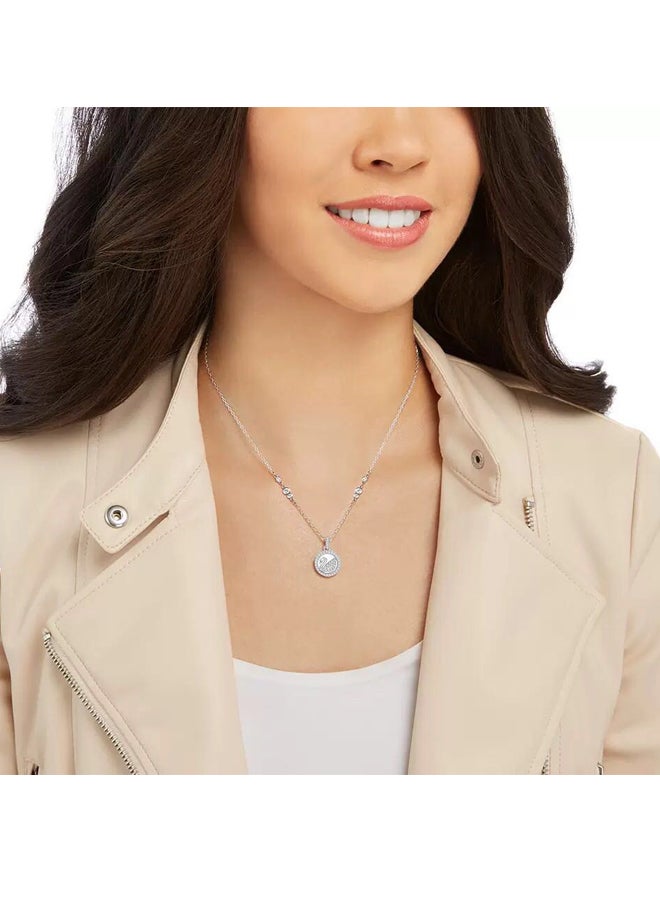 general Pearly Swan Stone Studded Pendent Necklace - Image 2