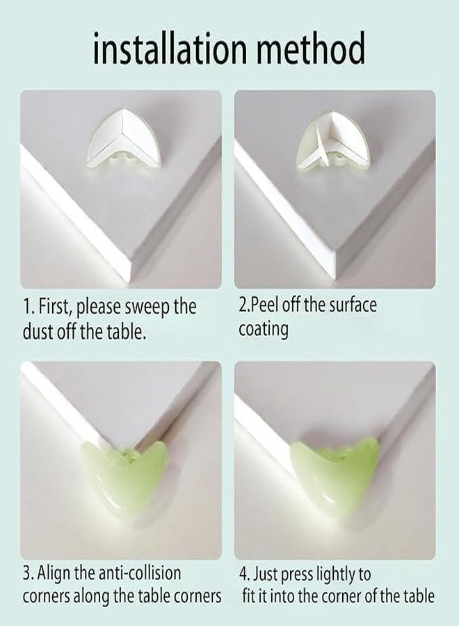 Bindex 10pcs Table Corner Edge Corner Home Safety Round Table Corner Protector, Toddler Safety Corner Protector for Table, Sharp Edges Anti-Collision Corner Guard for Kids (Green Corner) - Image 4