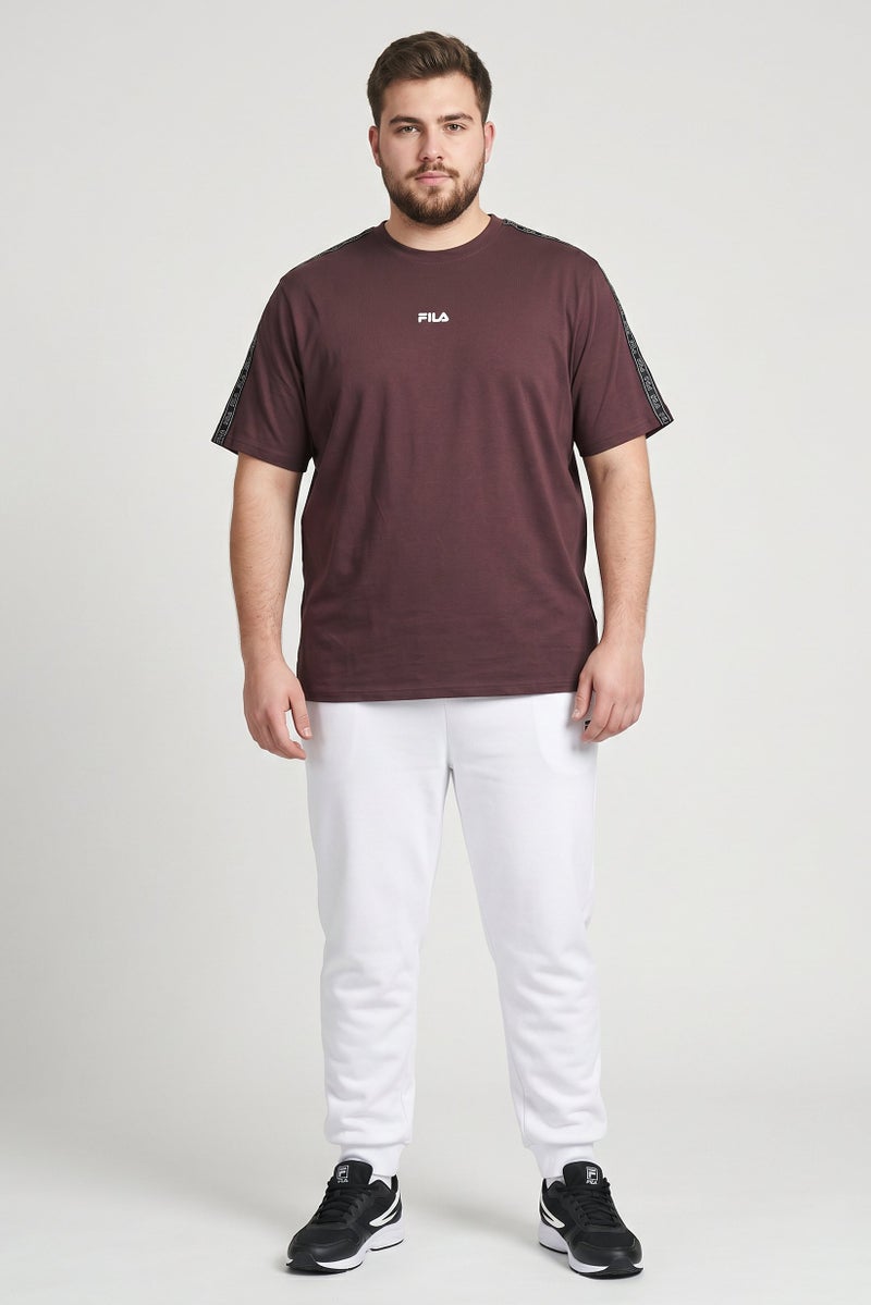 FILA Men Sportswear Fit Short Sleeve Outdoor T-Shirt, Chocolate Brown - Image 2