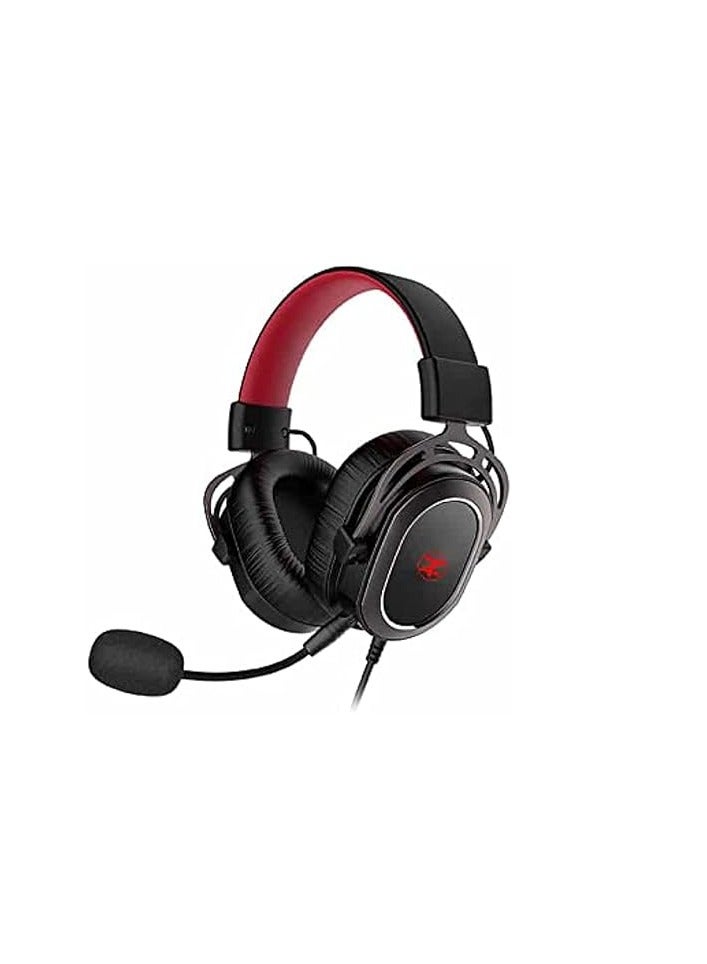 Techno Zone K75 Gaming Headset with 7.1 Surround Sound, Driver and USB Cable, Black, Wireless, On-Ear - Image 1