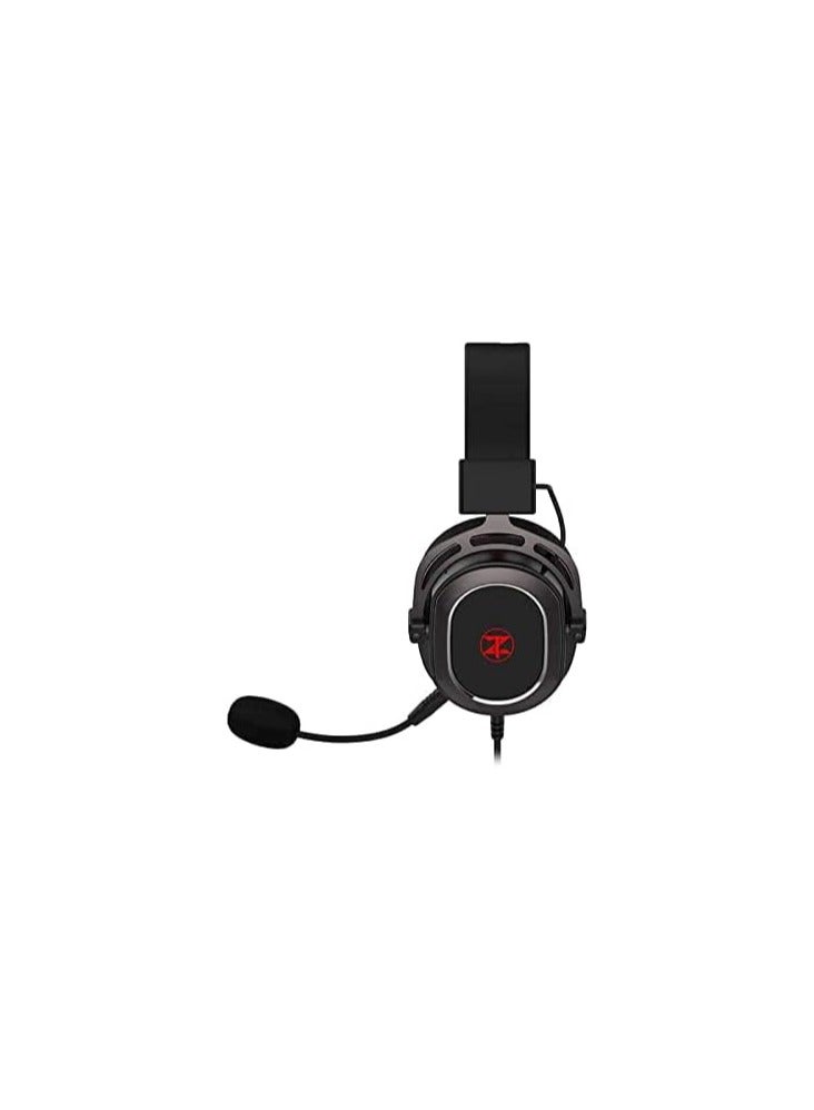 Techno Zone K75 Gaming Headset with 7.1 Surround Sound, Driver and USB Cable, Black, Wireless, On-Ear - Image 4