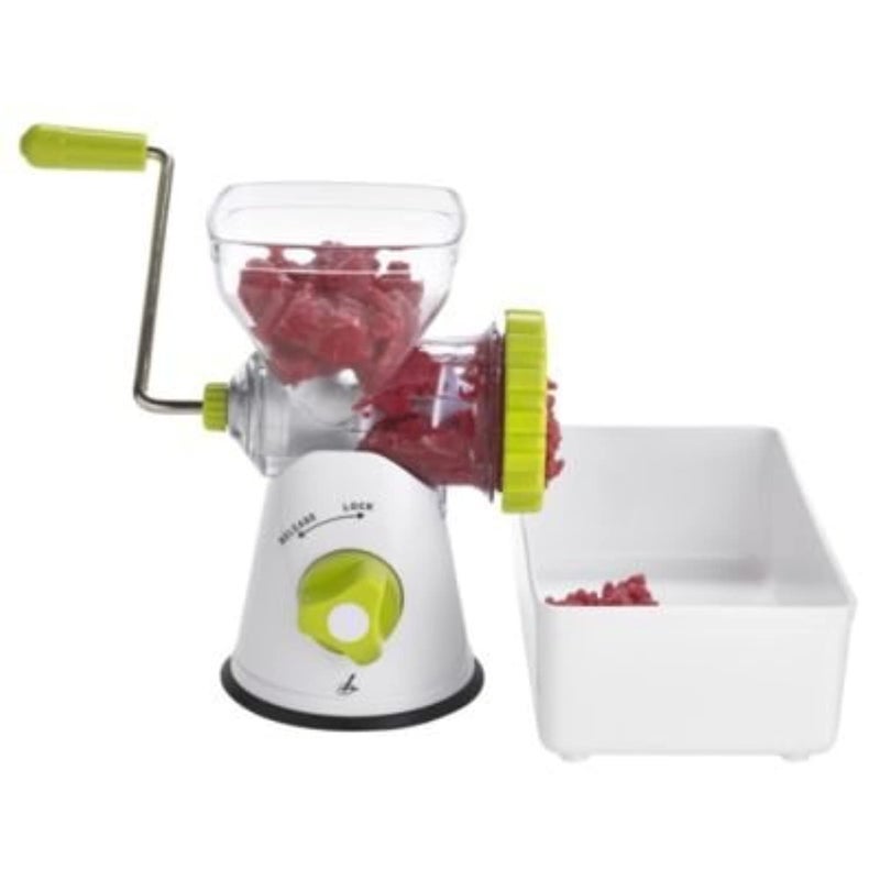 آلة فرم اللحم اليدوية من لاكلاند لصنع النقانق بشفرات فرم ناعمة وخشنة