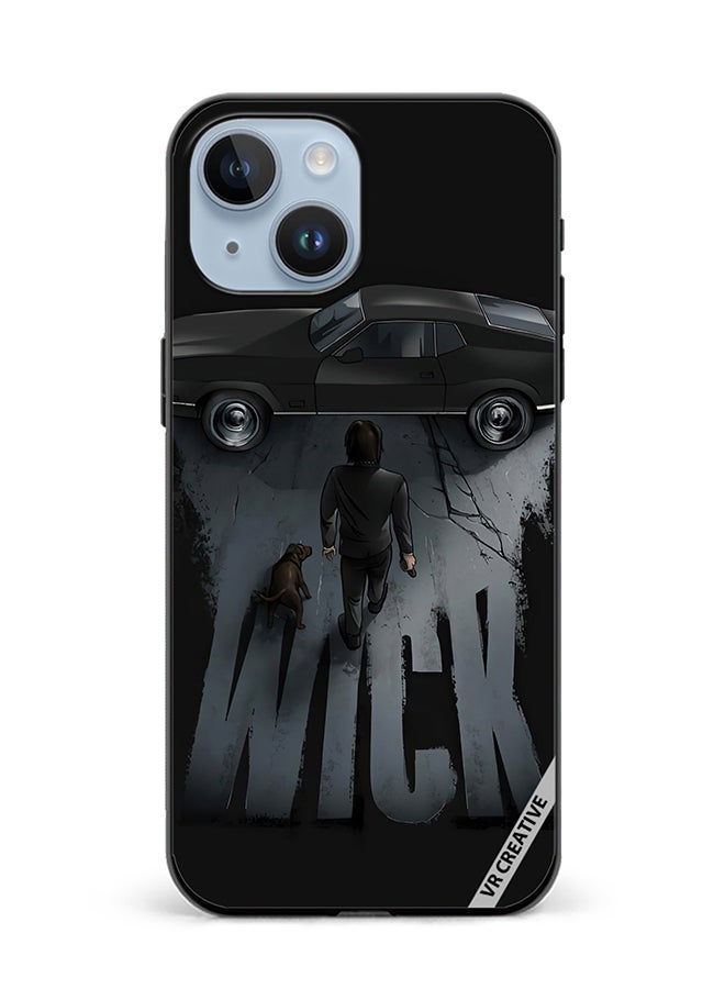 VR CREATIVE Protective Case Cover For Apple iPhone 15 John Wick Design Multicolour - Image 1