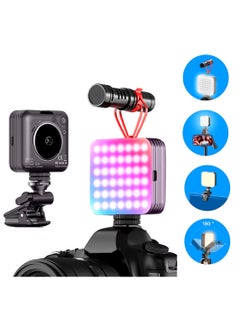 DIGI CORE D12S 108 LED RGB Video Light LED Camera Light 360° Full Color Portable Photography Lighting Type-C 2000mAh Rechargeable Battery CRI 95+ 2500-9000K With 8 Lighting Effects 3 Modes On Camera Light  - Image 1