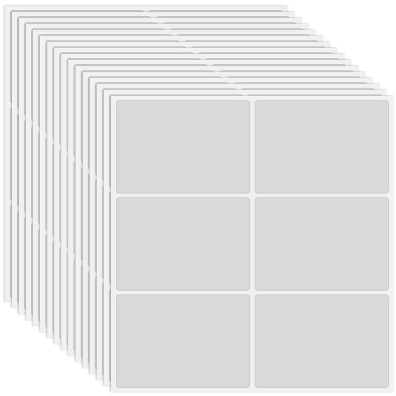 Seajan 100 Pieces Clear Card Overlay Transparent Self Stick PVC ID Card Labels Protective Overlay Transparent Covered with Plastic Film 205 x 33 Inch