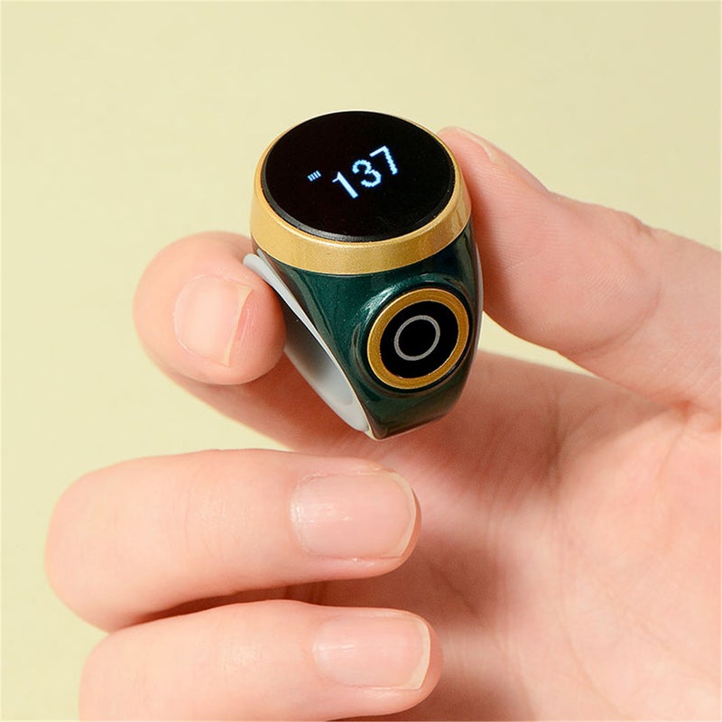 Smart counter ring, Muslim digital ring, electronic hand press counter, prayer time, digital display hand press counting ring, automatic size adjustment - Image 4