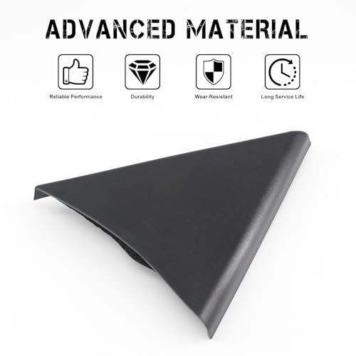 PEVAST Front Door Upper Trim Panel Door Upper Trim Panel Triangle Cover Compatible with 07-13 Chevy Silverado Chevrolet Chevy Avalanche Suburban Tahoe GMC Sierra Yukon 25857289 25857294(Black) - Image 4