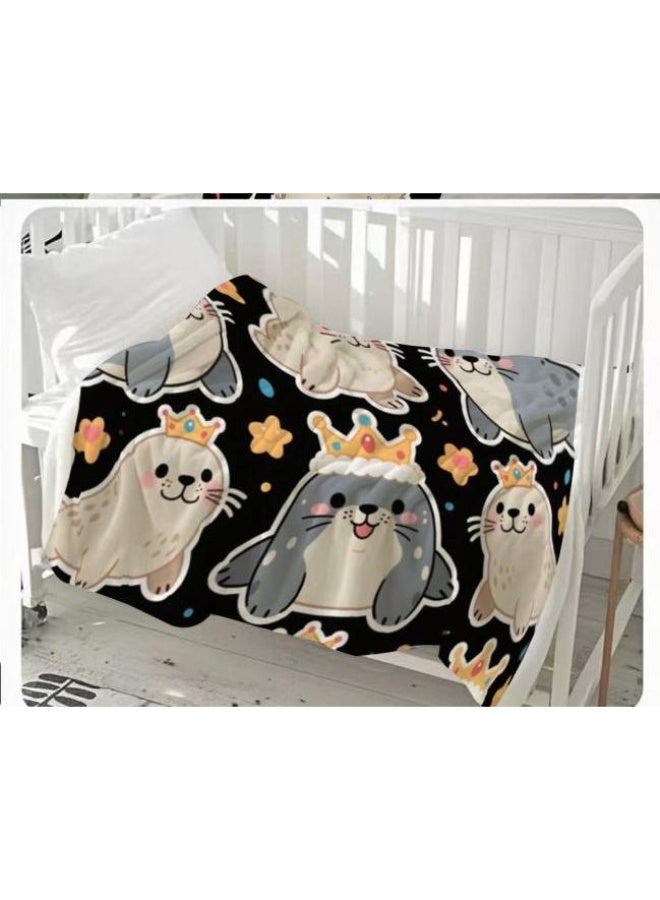 عام بطانية رقيقة من الفانيلا (حرارة ومريحة، ومناسبة للنوم واستخدام اللعبة والغبار والرمل) 150 سم * 200 سم - 1195 - Image 3