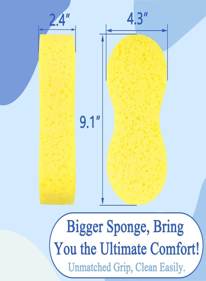 KTOJOY Car Wash Sponges Colorful Cleaning Sponge Multi-Purpose for Kitchen, Bathroom, Household Cleaning (Yellow) - Image 2