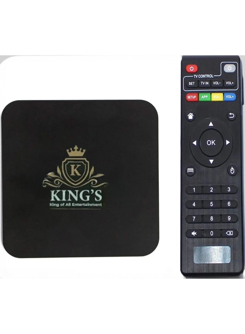 kings Android TV Channel Box, IPTV Box, 10,000+ Live Channels & All Language TV channels available | Sports | Series | Movies, Special Edition, 14K Ultra HD, Android 14, 5G & 4G WiFi Network, 32 RAM & 512GB ROM Storage, HDMI & USB - Image 2