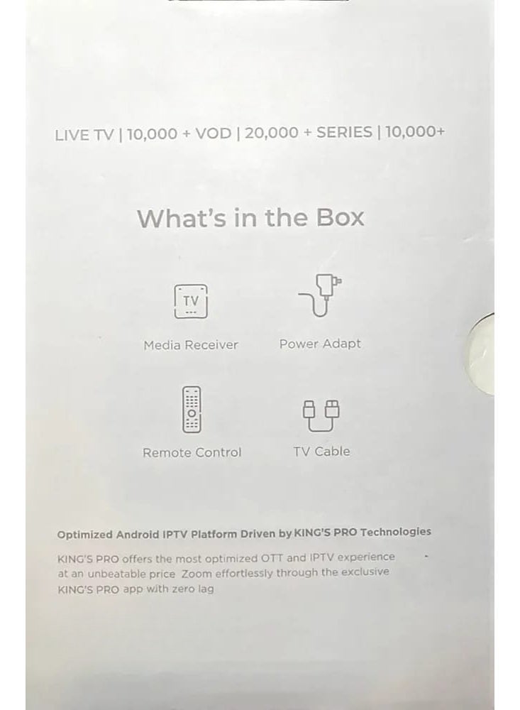 kings Android TV Channel Box, IPTV Box, 10,000+ Live Channels & All Language TV channels available | Sports | Series | Movies, Special Edition, 14K Ultra HD, Android 14, 5G & 4G WiFi Network, 32 RAM & 512GB ROM Storage, HDMI & USB - Image 5