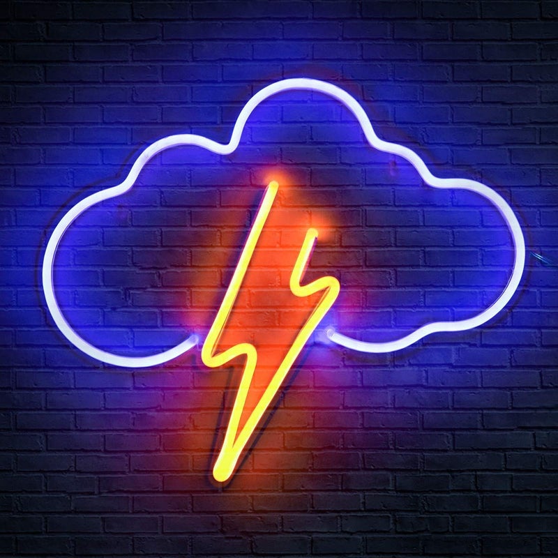 Generic Products Products Hanture Neon Sign Cloud Led Neon Light Wall Light Led Wall Decor Light Up Acrylic Neon Sign For Bedroom Kids Room Living Room Bar Party Christmas Wedding Multicolor  - Image 1
