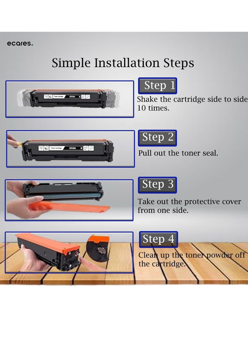 إيكاريس® خراطيش حبر متوافقة 304A CC530A CC531A CC532A CC533A تستخدم لطابعة HP Color Laser CM2320n CM2320fxi CM2320nf MFP، CP2025 CP2025n CP2025x CP2025dn (متعددة الألوان) - Image 4