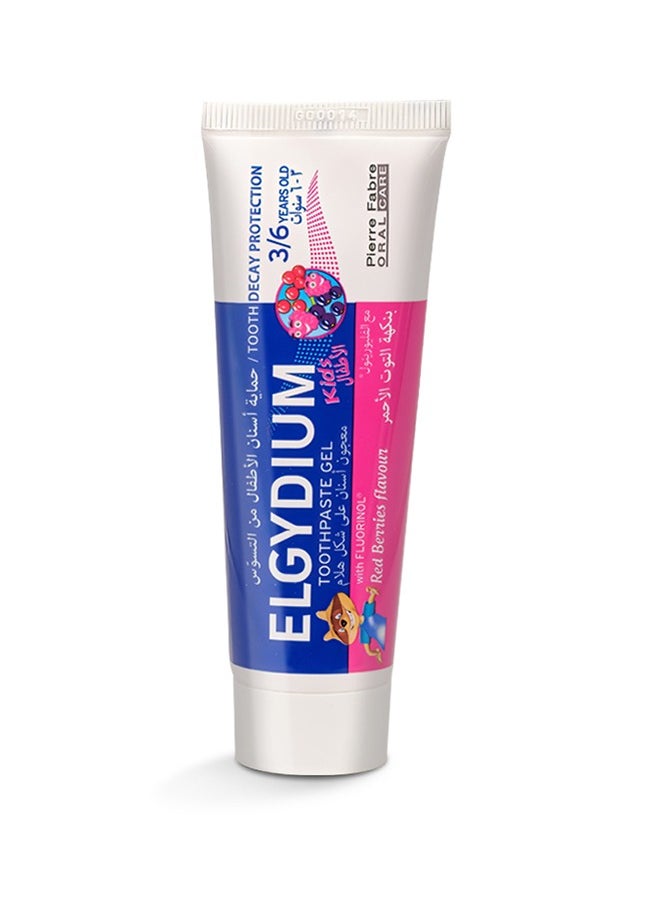 Kids Toothpaste Gel With Fluorinol Redberries  Flavour