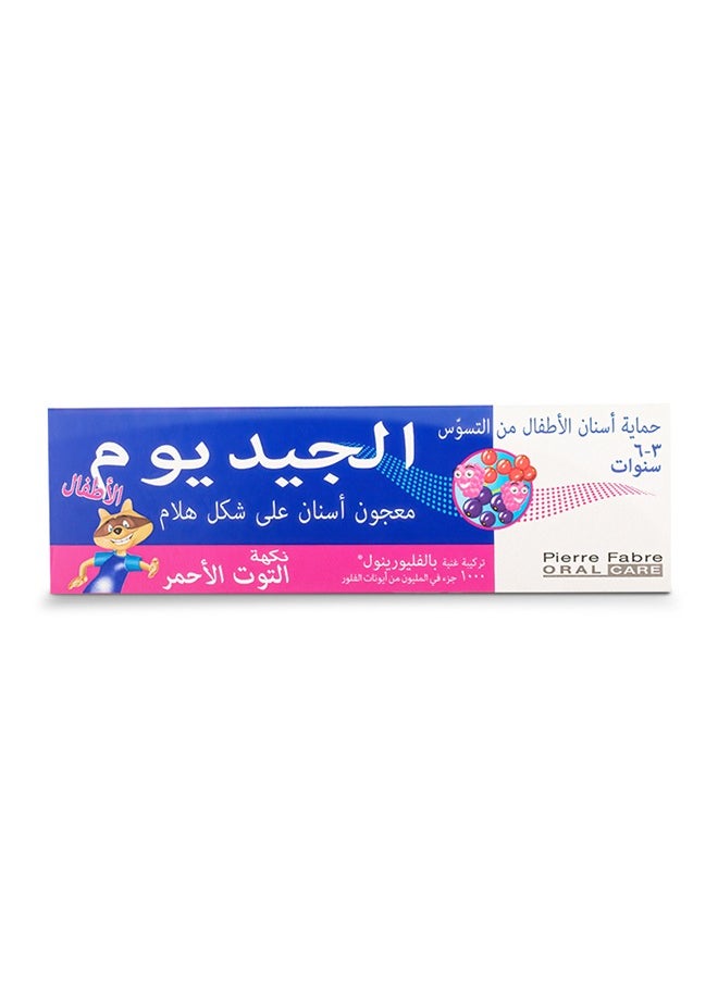 Kids Toothpaste Gel With Fluorinol Redberries  Flavour