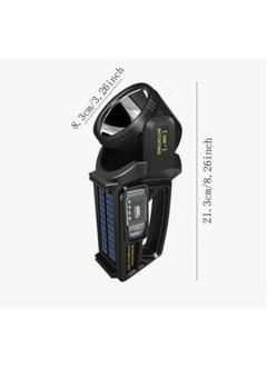 Glaceon Glaceon 1000000 Lumens Super Bright Rechargeable LED Torch Handheld Spotlight Flashlight with 9 Modes IPX6 Waterproof Outdoor Handheld Solar Flashlight for Emergencies Power GC05  - Image 2