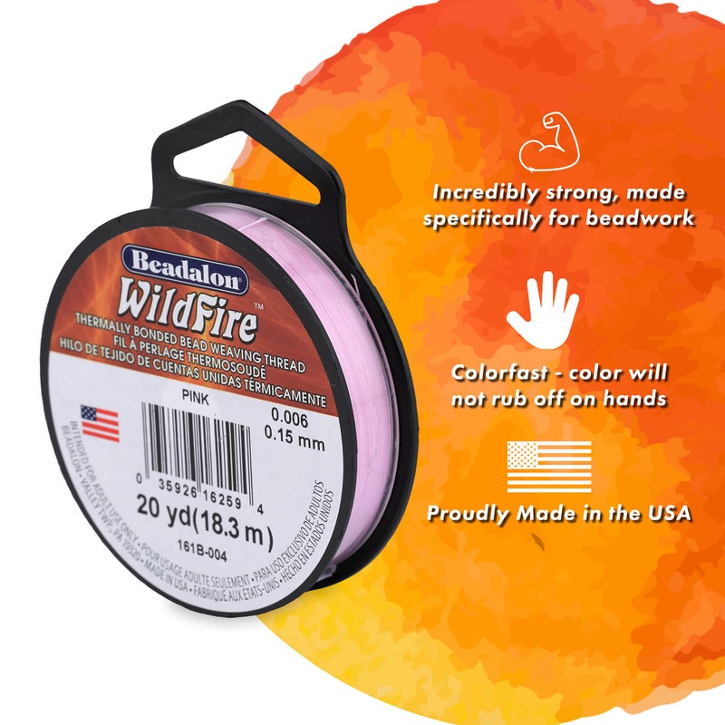 Beadalon Wildfire, 0.006 in, 0.15 mm, Break Strength 10 lb / 4.5 kg, Frost, 50 yd / 45 m - Image 2