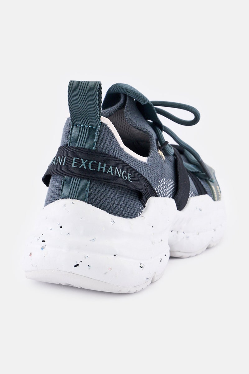 Armani Exchange Men Textile Lace Up Outdoor Shoes, Multicolor - Image 2