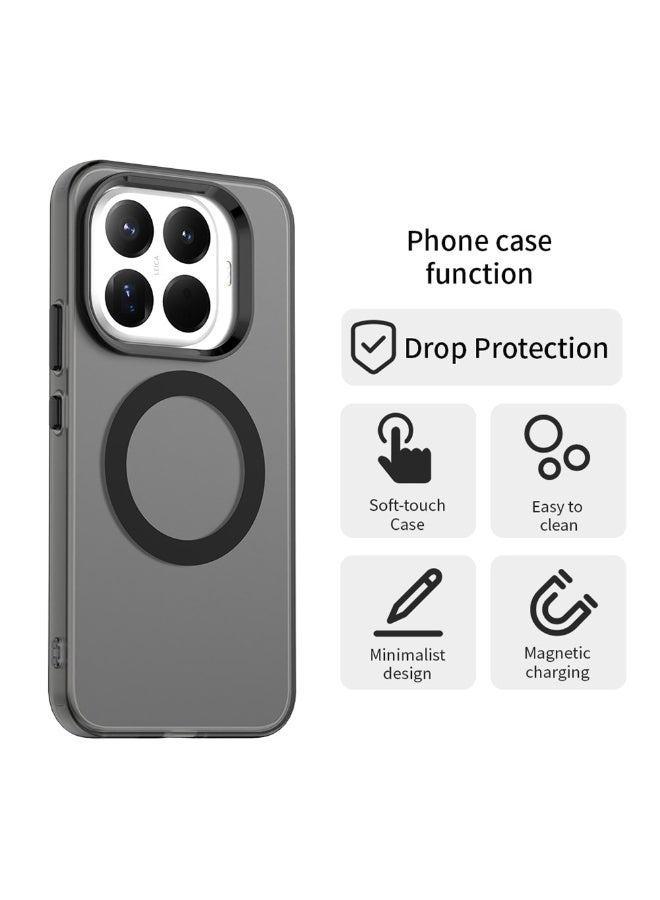 تي ام جراب ألترا شيلد لـ  Xiaomi 15T Pro مضاد للصدمات | جراب حماية نحيف ومقاوم للبصمات مع ماج سيف و حماية الكاميرا - أسود - Image 5