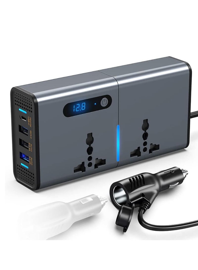 "Compact 200W Power Inverter: Reliable DC to AC Converter for Vehicles" - Image 1