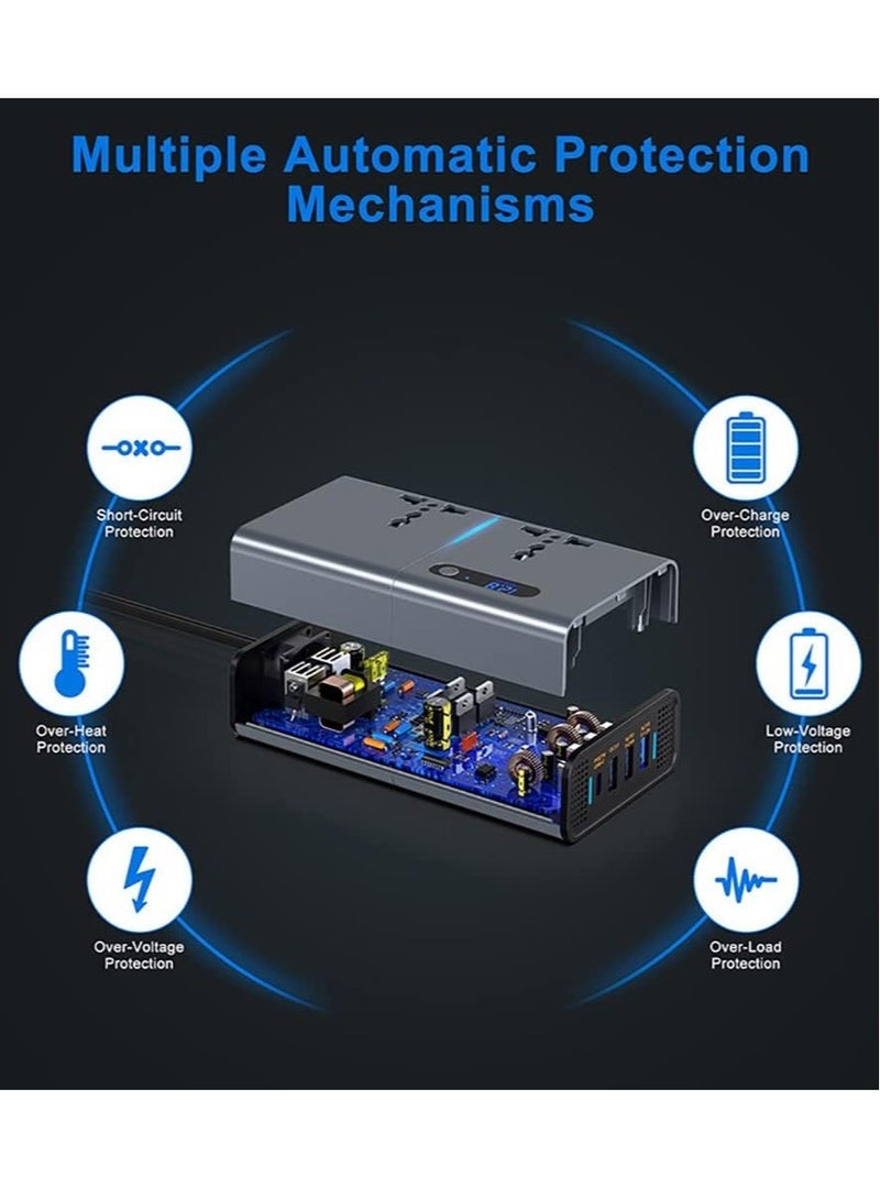 "Compact 200W Power Inverter: Reliable DC to AC Converter for Vehicles" - Image 5