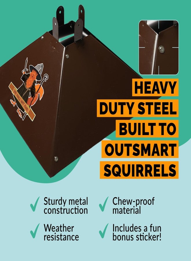 ORCA Squirrel Baffle for 4x4 Post | Metal Bird Feeder Squirrel Guard Baffles for Bird Feeders for Outdoors, Extra Large Cone Blocker for Post Sized 4 x 4, Also Effective As a Raccoon Baffle for 4x4 Posts - Image 4