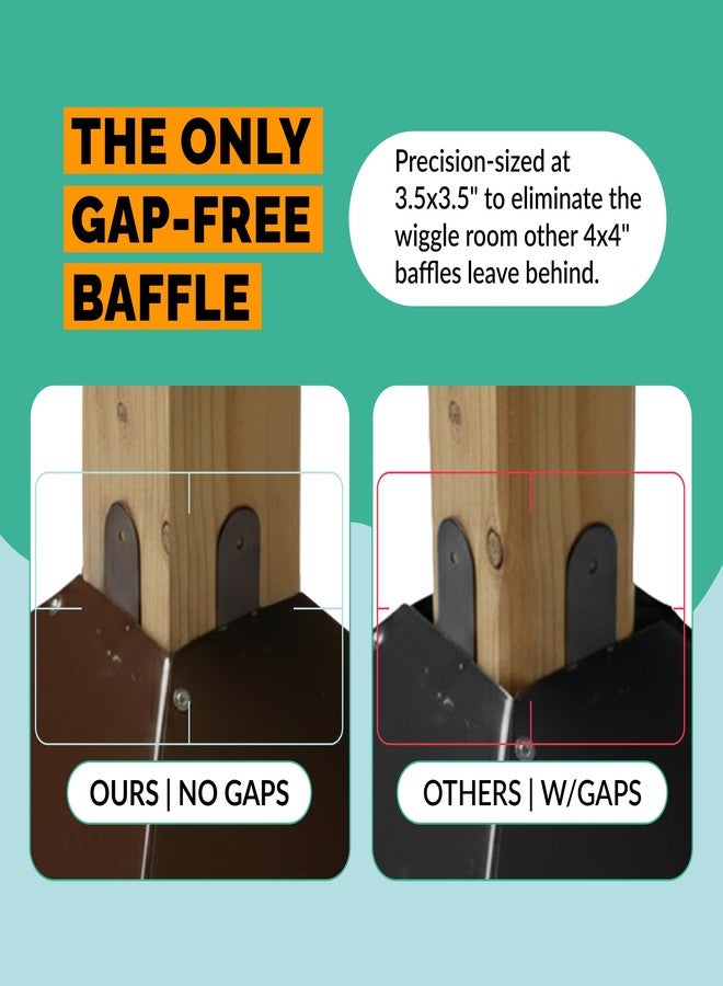 ORCA Squirrel Baffle for 4x4 Post | Metal Bird Feeder Squirrel Guard Baffles for Bird Feeders for Outdoors, Extra Large Cone Blocker for Post Sized 4 x 4, Also Effective As a Raccoon Baffle for 4x4 Posts - Image 5