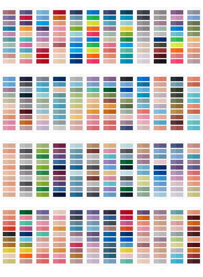 ReliThick Annotation tabs Sticky Tabs for Books Transparent Sticky Notes Multi Colored Writable Page Markers Book Flags Strip for Annotating Reading Supplies Bookish Gift (48 Colors,4000 Pcs) - Image 1