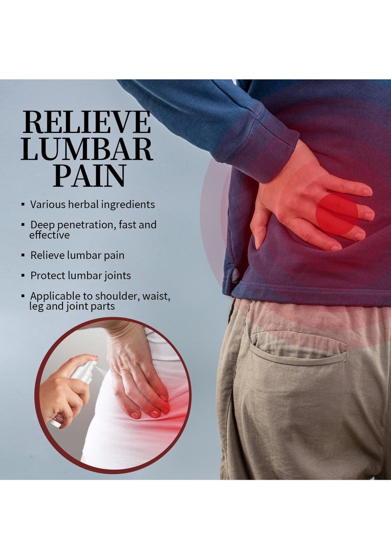 ساوث مون عبوة مزدوجة من بخاخ الظهر، يخفف ألم الظهر، مكونات عشبية طبيعية، مناسب للأكتاف، الرقبة، الخصر، الساقين، مفاصل الركبة وأجزاء أخرى 35 مل * 2 - Image 3