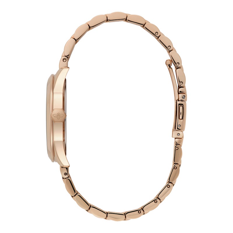 OLIVIA BURTON Round Analog Women'S Ionic Plated Rose Gold Steel Case  Watch - Image 4
