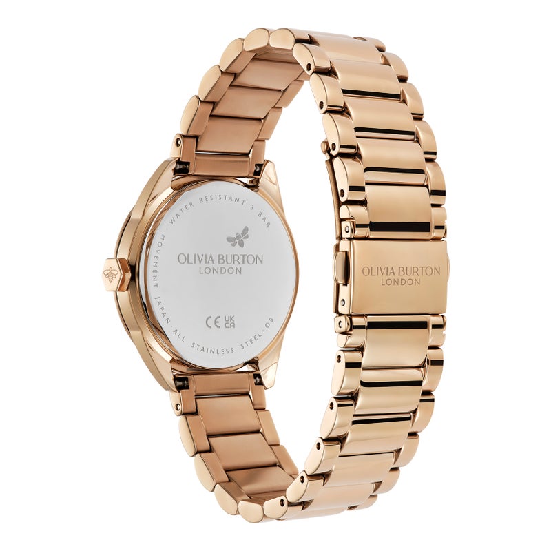 OLIVIA BURTON Round Analog Women'S Ionic Plated Rose Gold Steel Case  Watch - Image 2